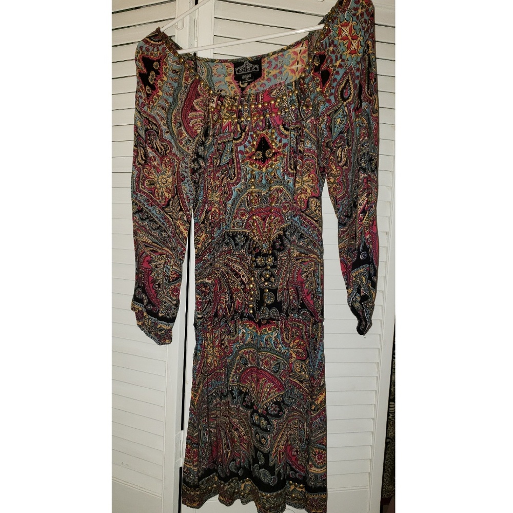 PAISLEY PRINT DRESS